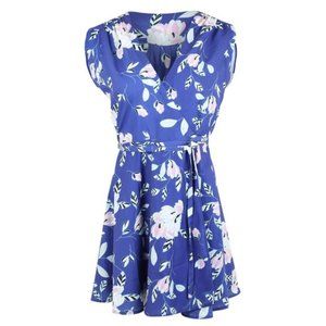 Anthropologie Yumi Kim Blue Mini Wrap Dress